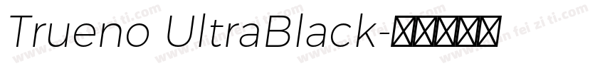 Trueno UltraBlack字体转换